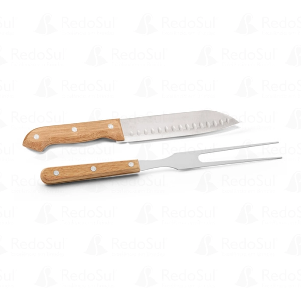 kit churrasco personalizado com estojo de nylon